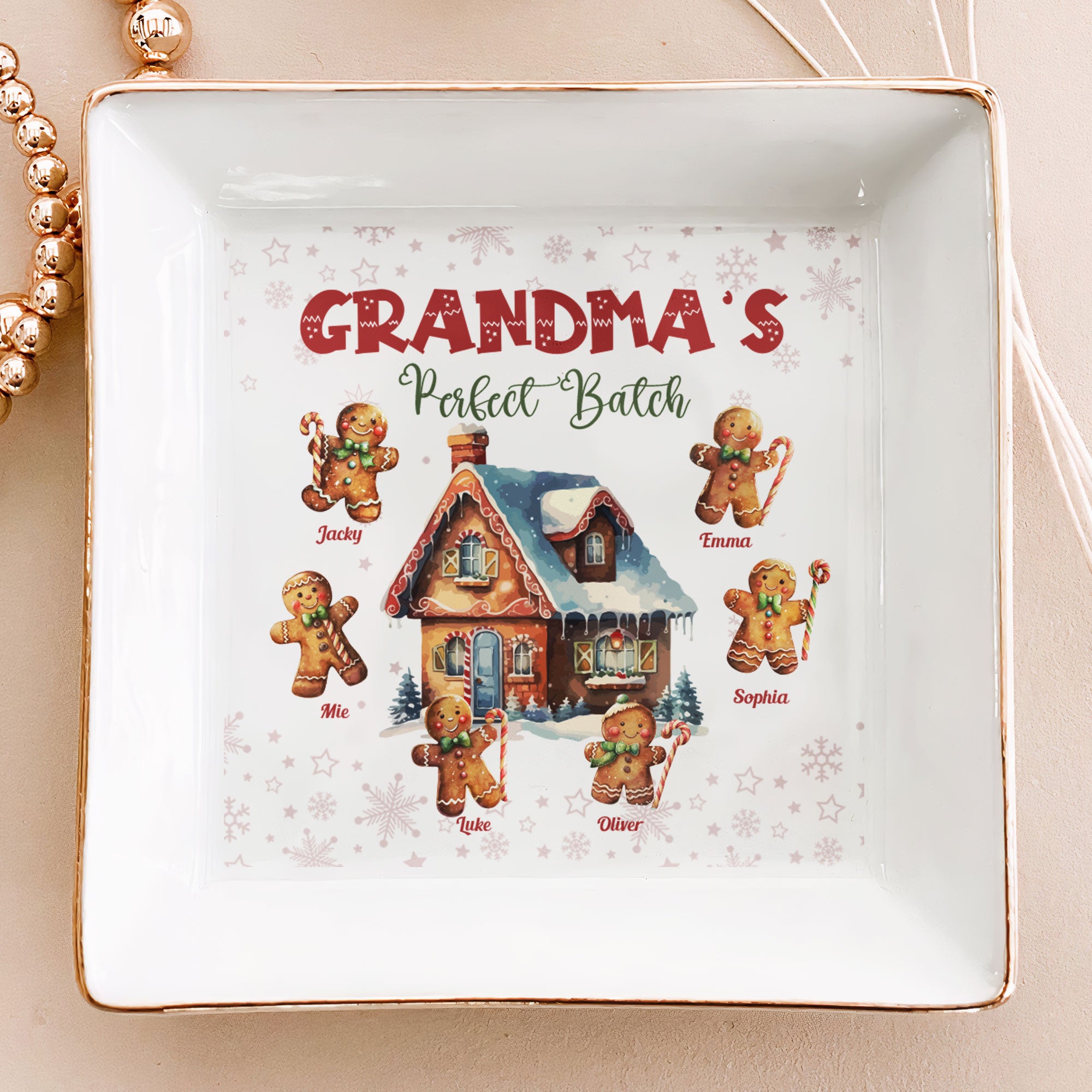 Christmas Gift Grandma’s Perfect Batch – Personalized Jewelry Dish