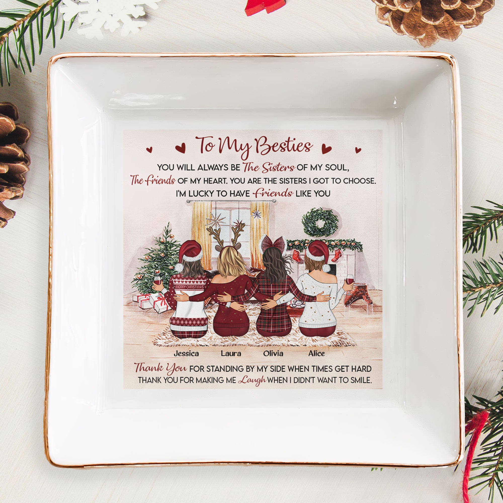 Jewelry Dish Christmas Gift For Friends – Personalized Jewelry Dish